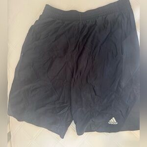 Adidas Navy Athletic Shorts Lightweight Performance